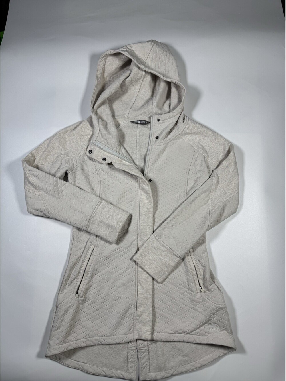 The North Face Recover-Up Women’s Quilted Hooded Jacket Fleece Beige NF0A2THG S